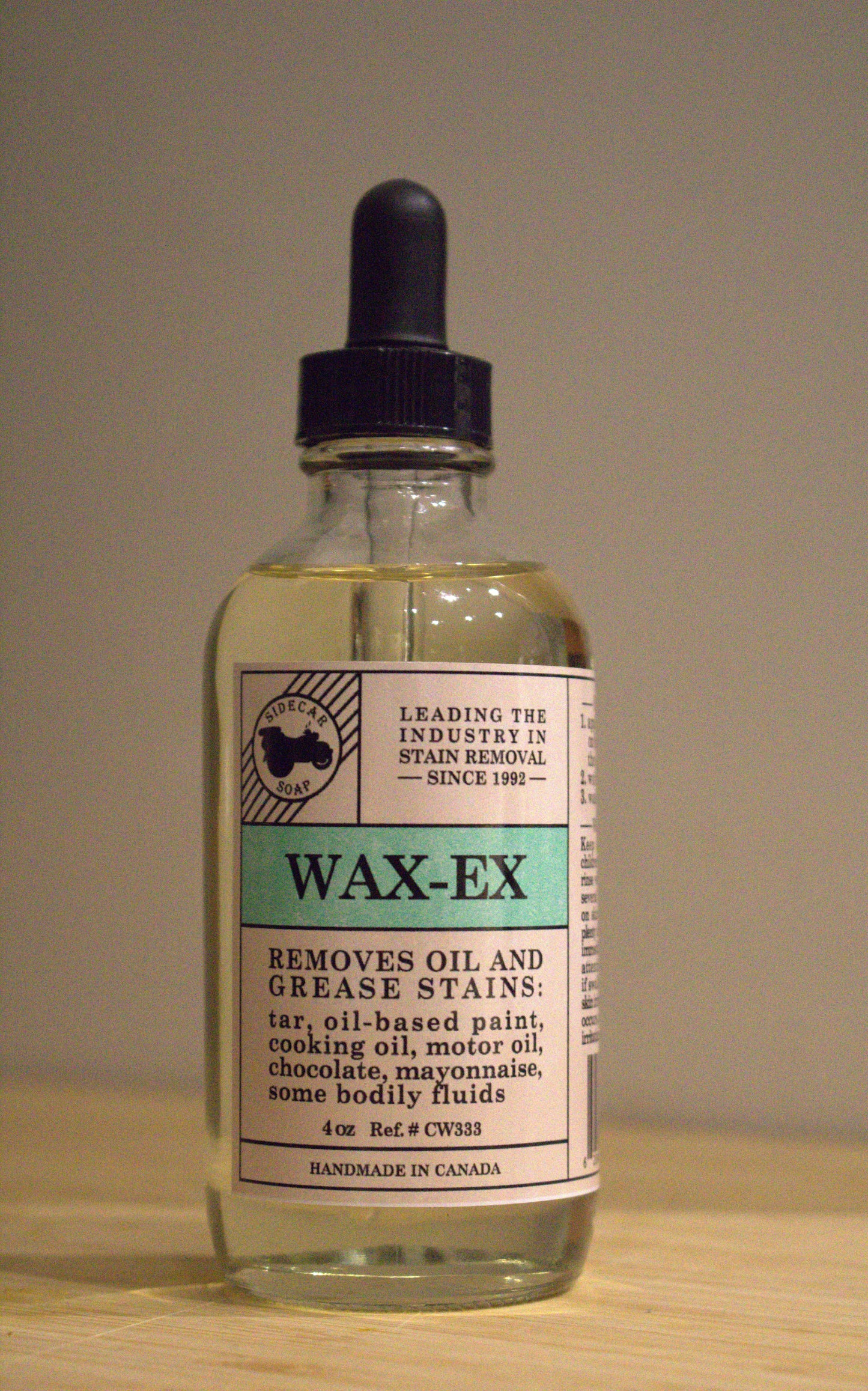 Waxex - For Oil and Grease Stains: Ink, Glue, Nail polish, Paint, Tar & Wax